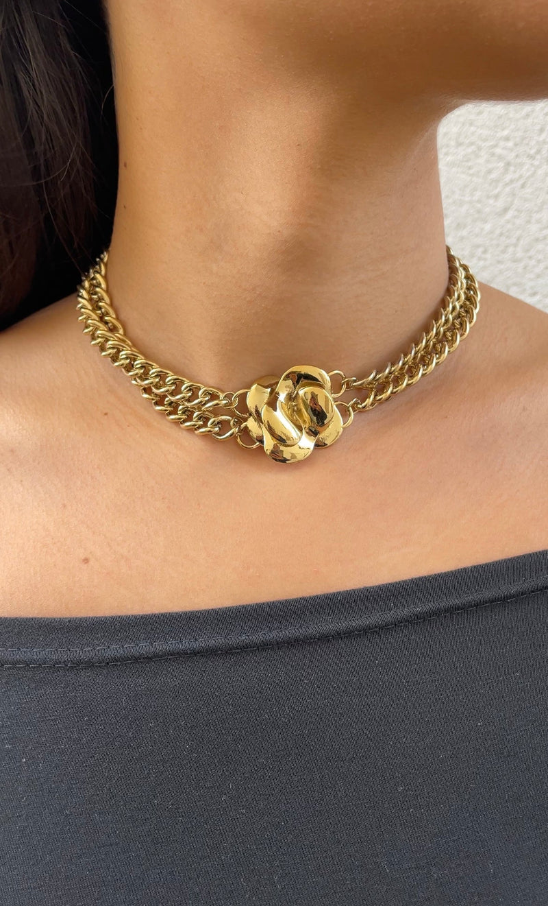 Collier Grunge X Flower