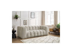 Cloud - Fixed 3-Seater Straight Sofa - Smooth Fabric