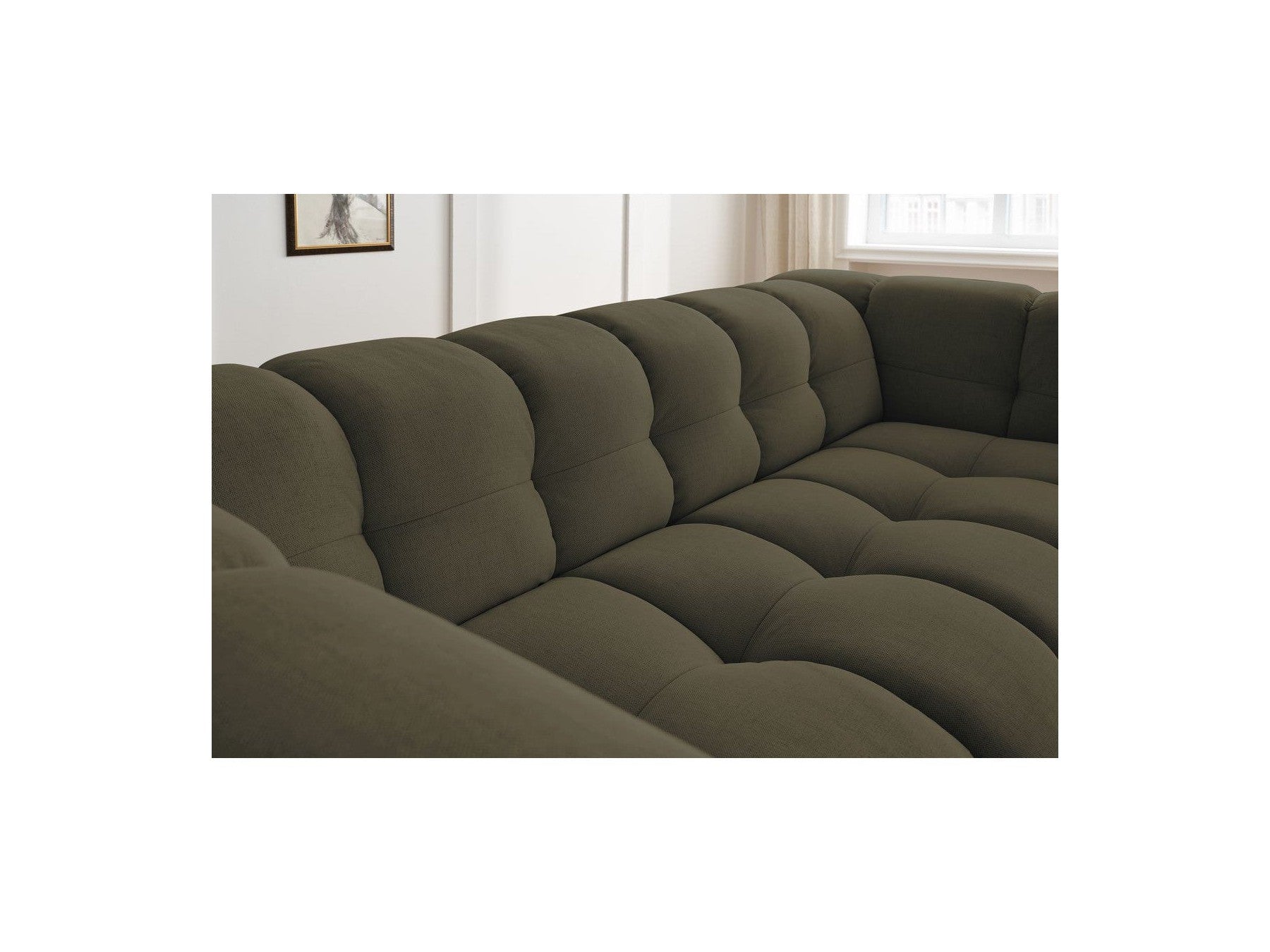 Cloud - Fixed 3-Seater Straight Sofa - Smooth Fabric