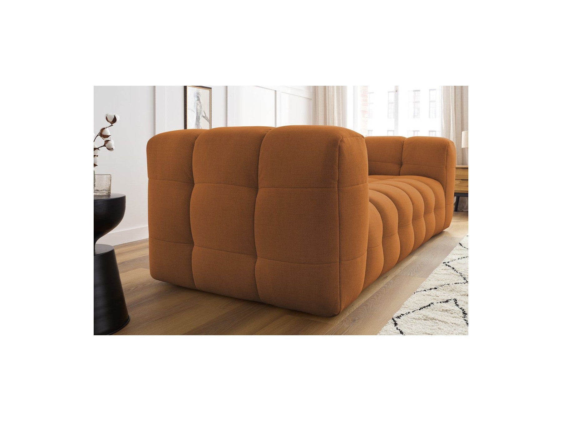 Cloud - Fixed 3-Seater Straight Sofa - Smooth Fabric