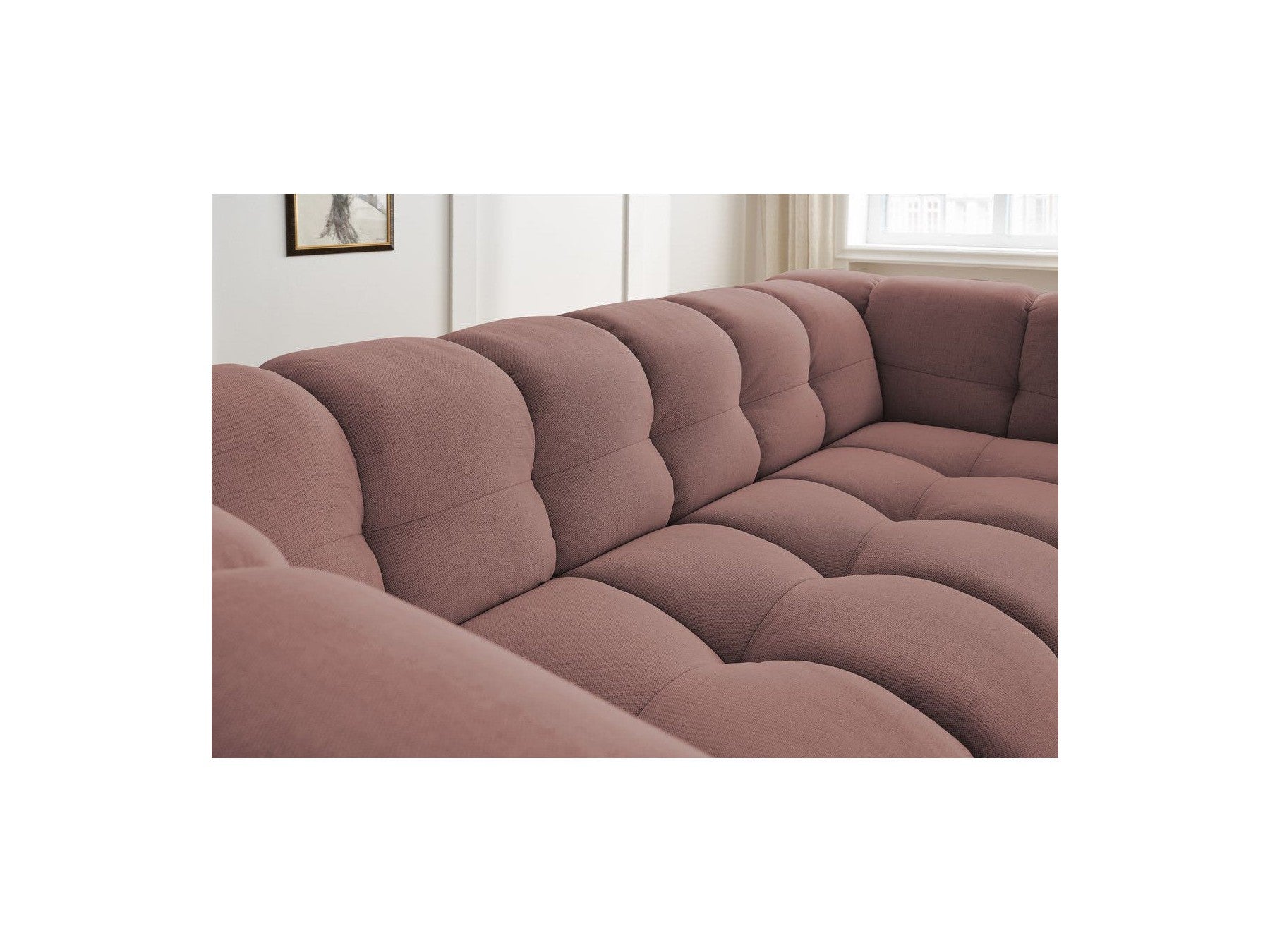 Cloud - Fixed 3-Seater Straight Sofa - Smooth Fabric