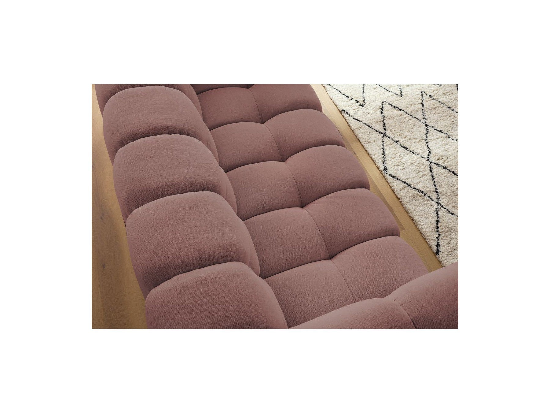 Cloud - Fixed 3-Seater Straight Sofa - Smooth Fabric