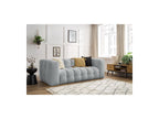 Cloud - Fixed 3-Seater Straight Sofa - Smooth Fabric