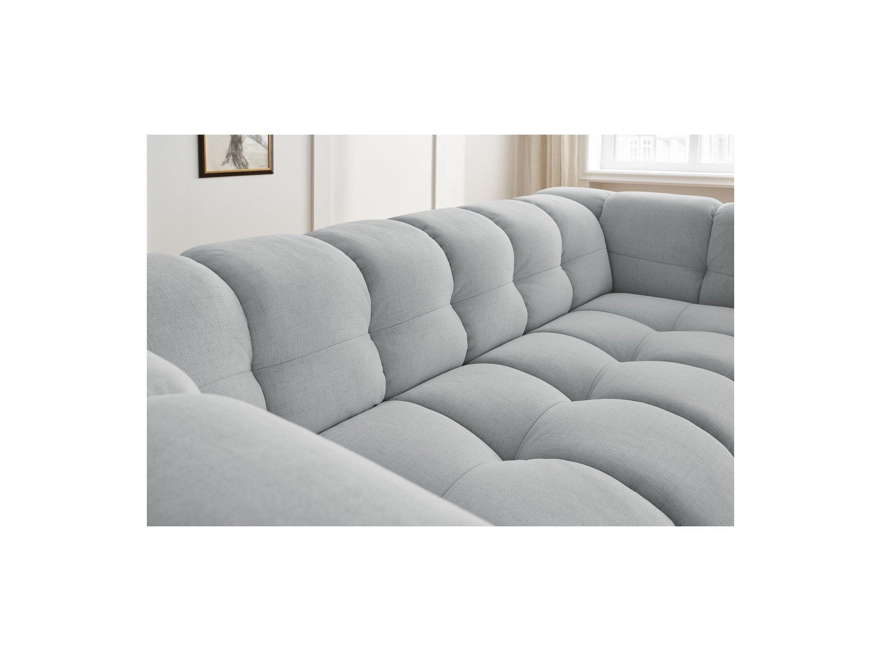 Cloud - Fixed 3-Seater Straight Sofa - Smooth Fabric