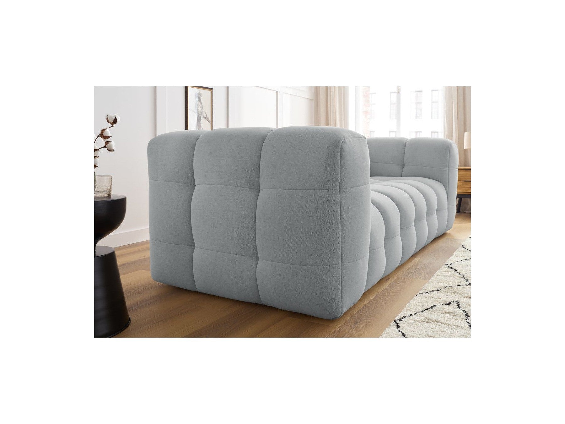 Cloud - Fixed 3-Seater Straight Sofa - Smooth Fabric