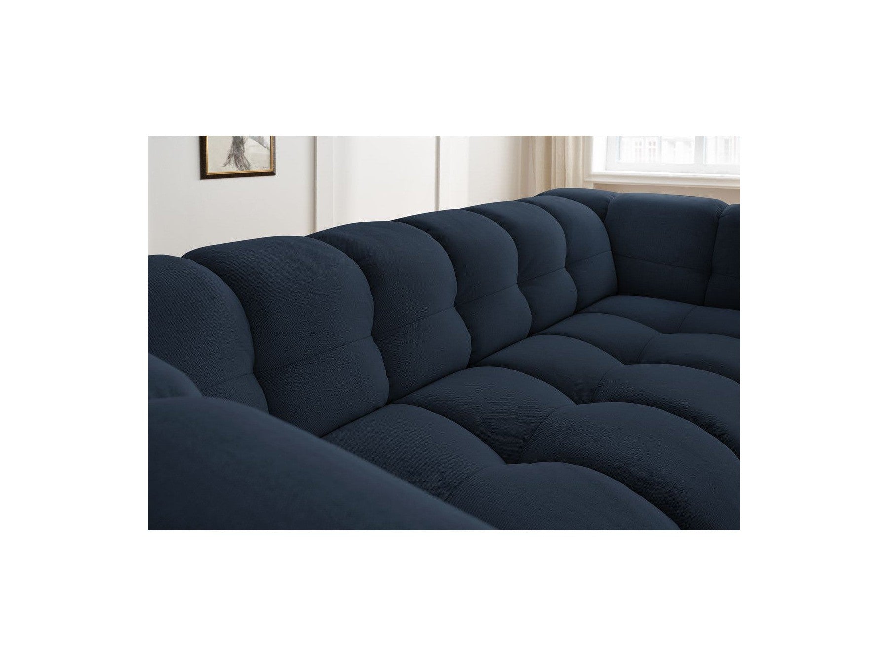 Cloud - Fixed 3-Seater Straight Sofa - Smooth Fabric