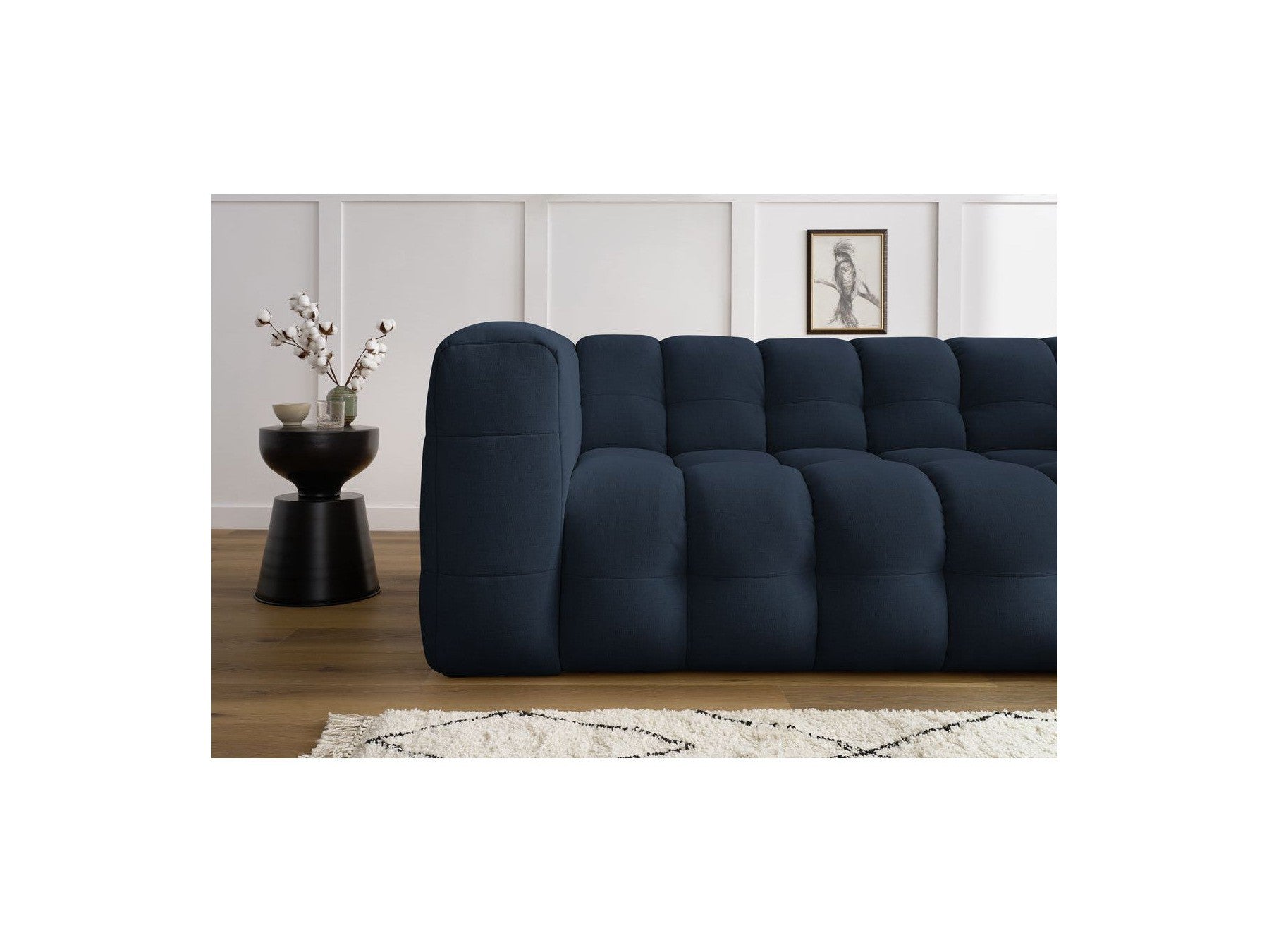 Cloud - Fixed 3-Seater Straight Sofa - Smooth Fabric