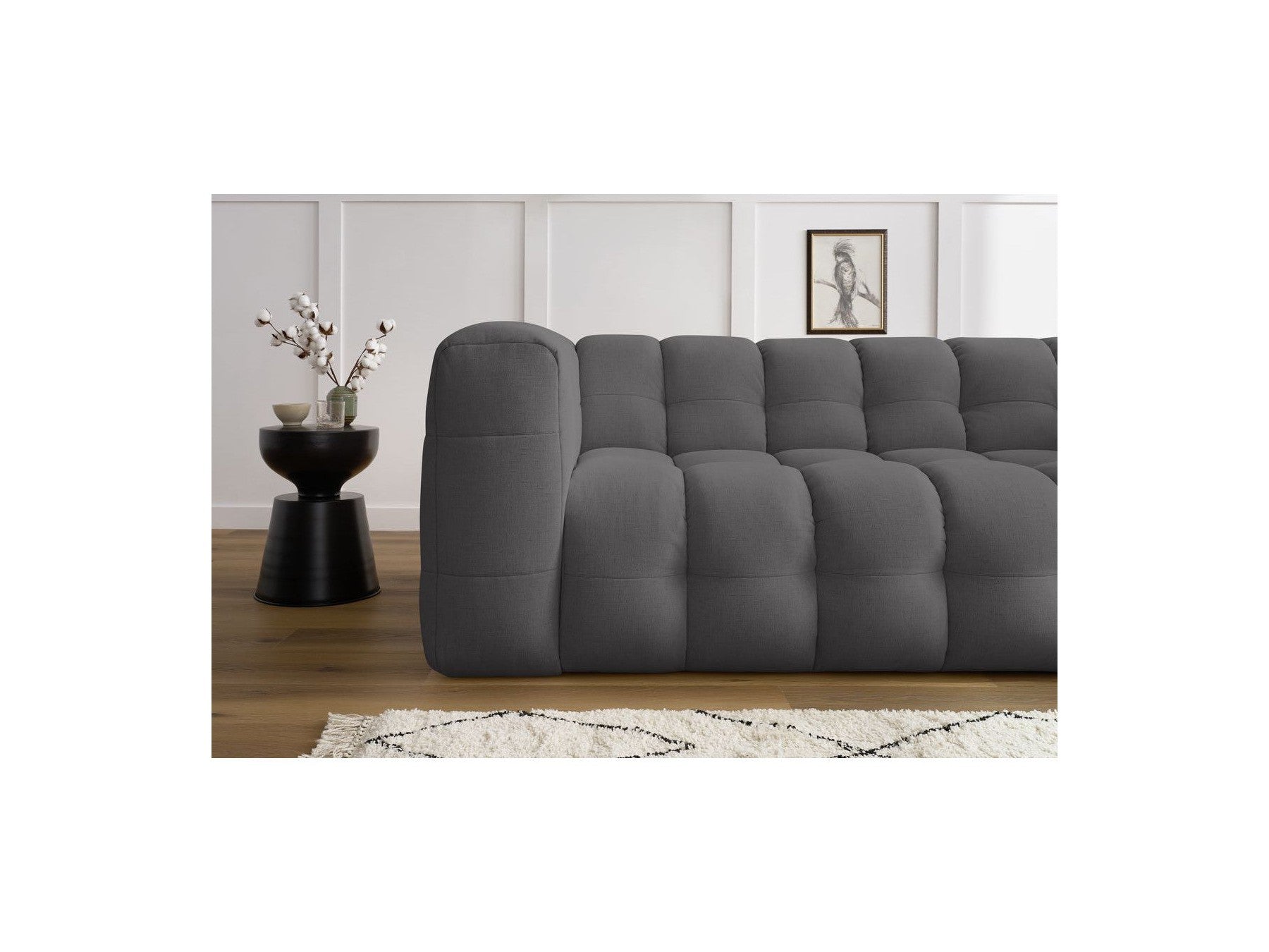 Cloud - Fixed 3-Seater Straight Sofa - Smooth Fabric