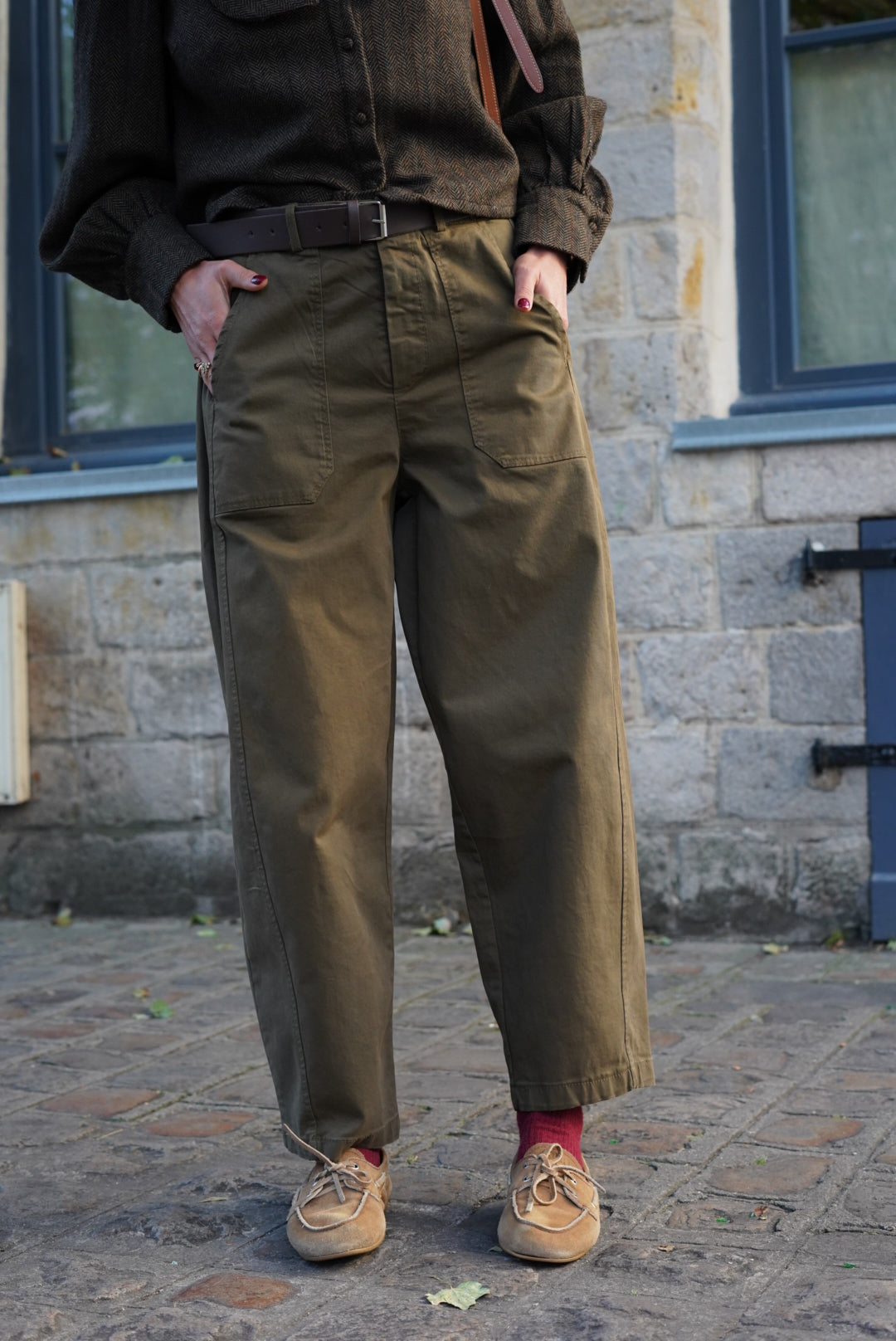 Jacob Khaki Balloon Trousers