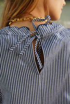 Navy/White Stripe Sistine Dress