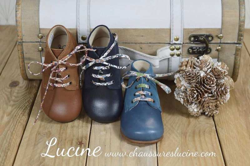 Chaussures Bottillons Hector - Cuir Bleu Canard - Garçon