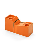Accessories Silos - Assortiment De 2 Bougeoirs - Porcelaine - Orange