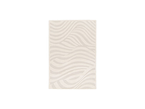 Tapis Poil Court Avalon - Motif Abstrait - Beige