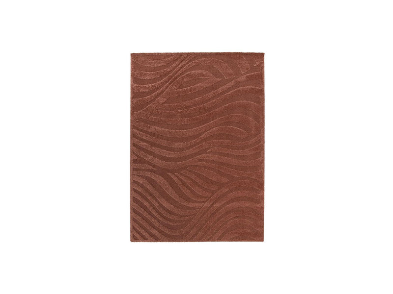 Short Pile Rug - Avalon - Abstract Pattern - Red