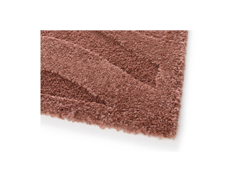 Short Pile Rug - Avalon - Abstract Pattern - Red