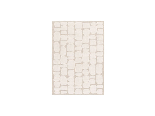 Roku - Low Pile Rug - Abstract Pattern - Beige