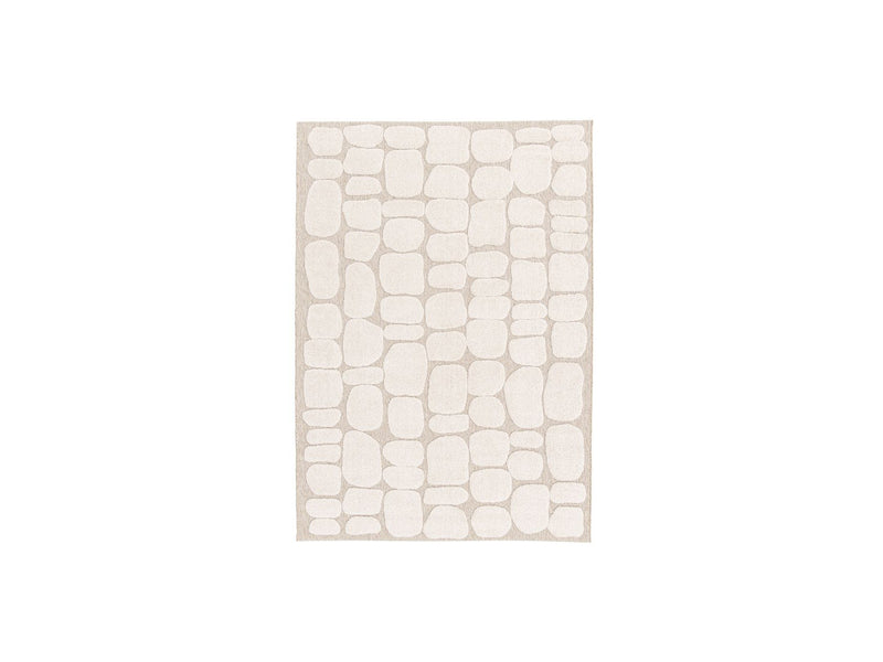 Roku - Alfombra de pelo corto - Estampado abstracto - Beige