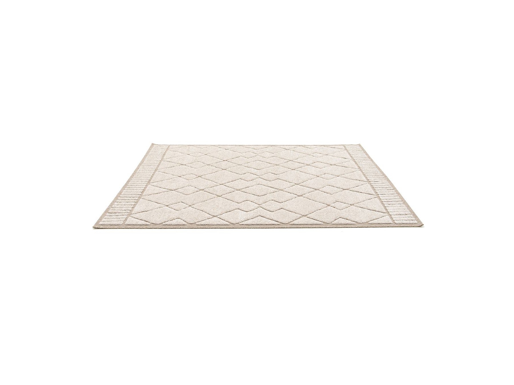 Agosto - Low-Pile Rug - Abstract Pattern - Beige
