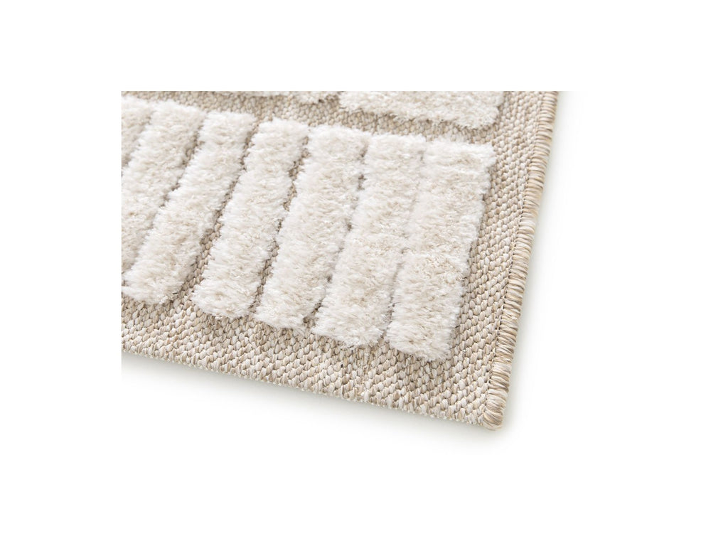 Agosto - Low-Pile Rug - Abstract Pattern - Beige