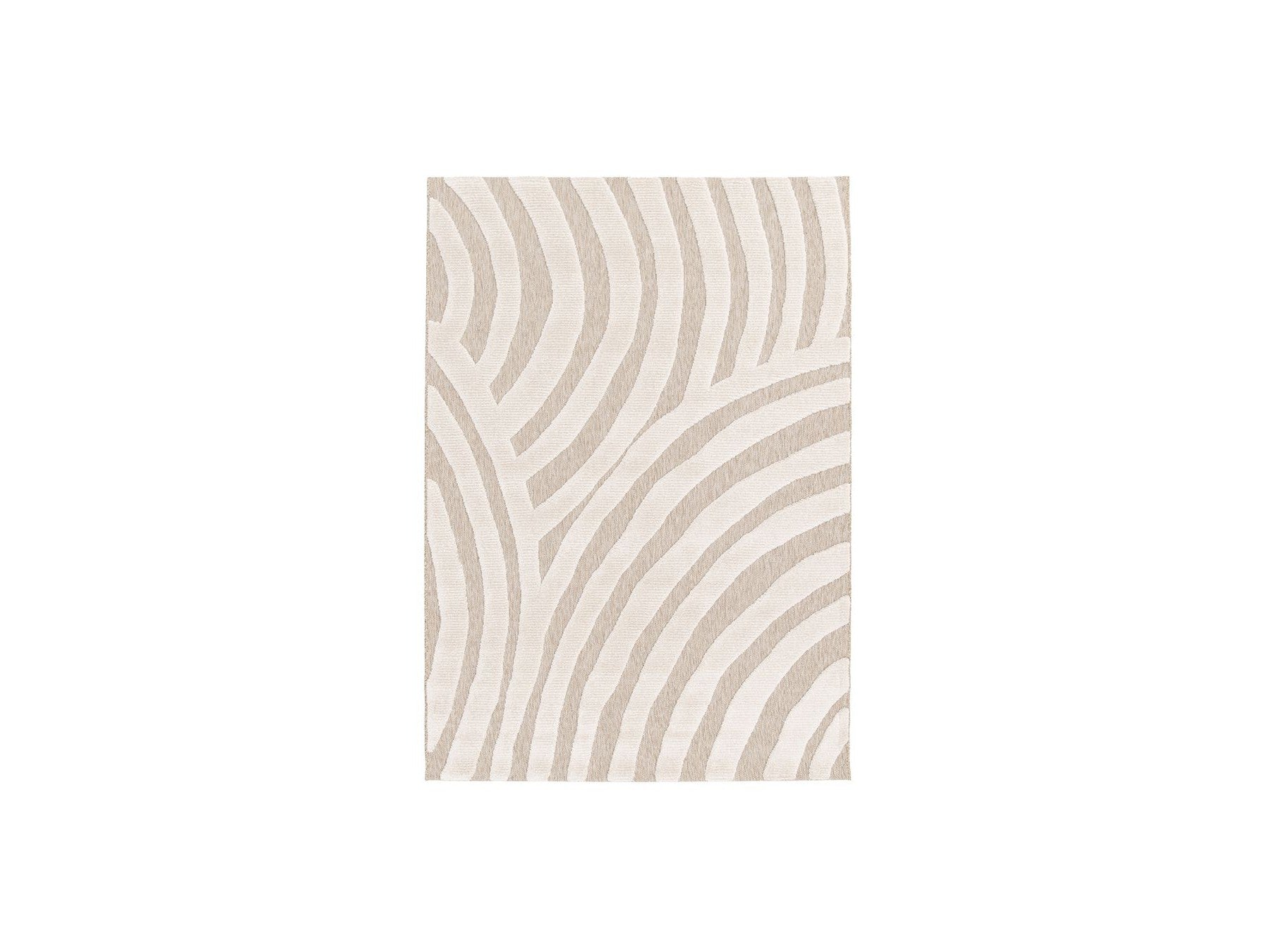 Vilma - Low-Pile Rug - Abstract Pattern - Beige