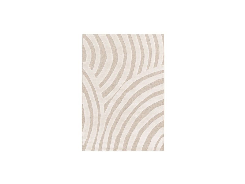 Vilma - Short Pile Rug - Abstract Pattern - Beige