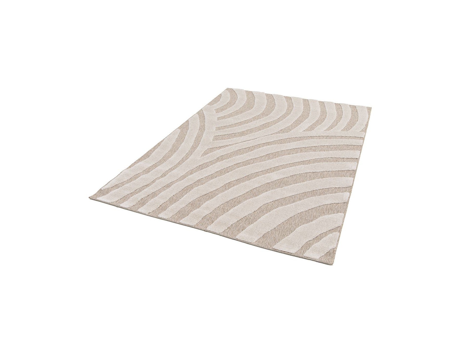 Vilma - Low-Pile Rug - Abstract Pattern - Beige