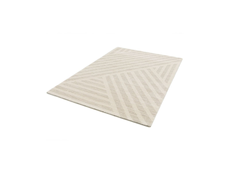Short Pile Rug - Issane - Abstract Pattern - Beige