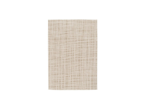 Tapis Poil Ras Lucina Motif Abstrait - Beige