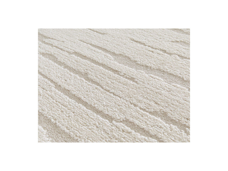 Loris - Tapis Poils Courts - Motif Abstrait - Beige
