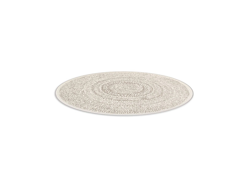 Tapis Poil Ras Tracy Motif Abstrait - Beige