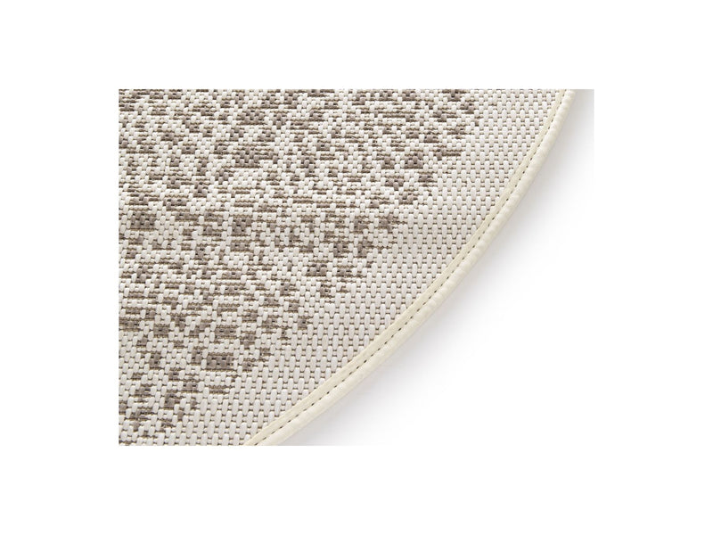 Tapis Poil Ras Tracy Motif Abstrait - Beige