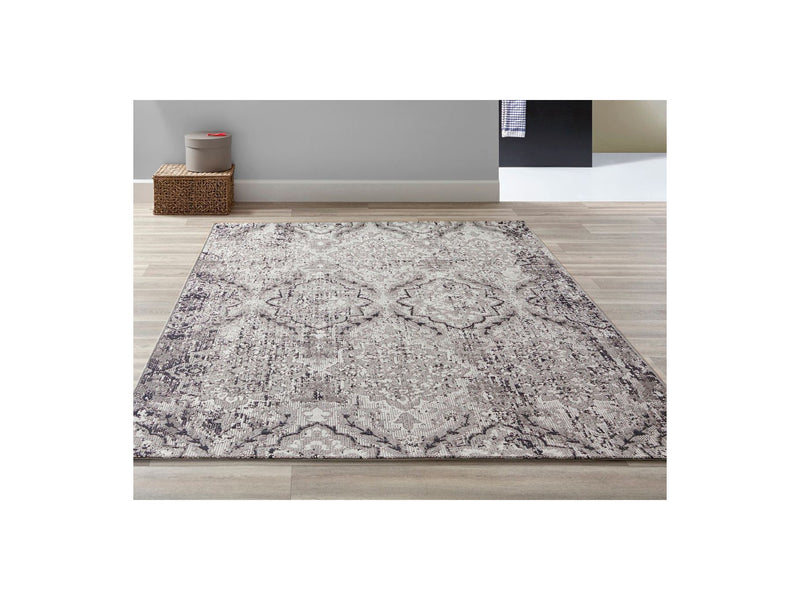 Tapis Poil Ras Prancer Motif Abstrait - Beige