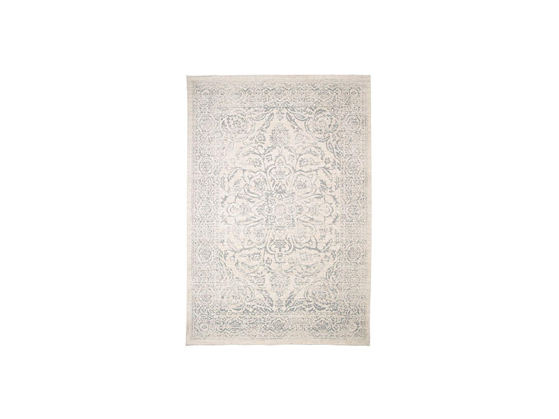 Tapis Poils Ras - Hind - Motif Abstrait - Bleu