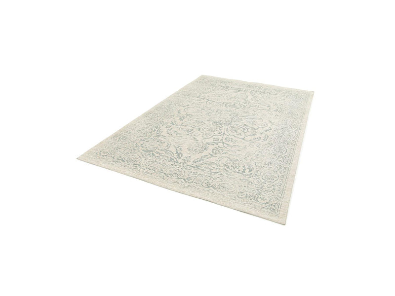 Tapis Poils Ras - Hind - Motif Abstrait - Bleu