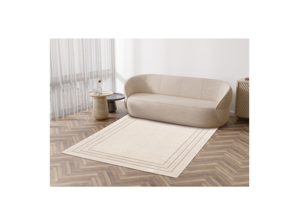 Alexandria - Low Pile Rug - Abstract Pattern - Beige