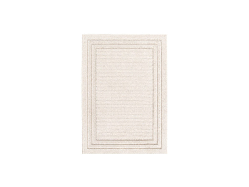 Alexandria - Tapis Poils Ras - Motif Abstrait - Beige