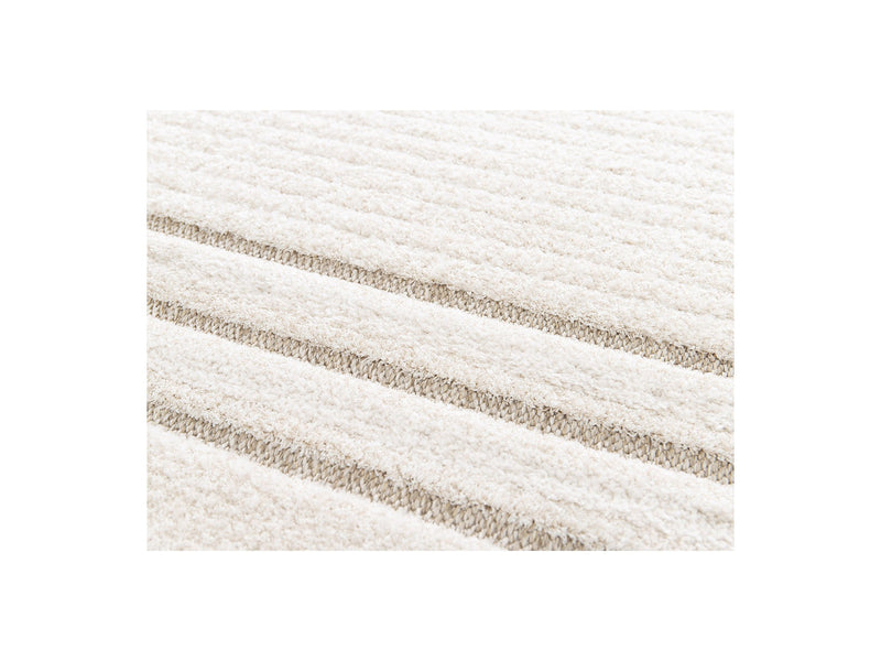 Alexandria - Tapis Poils Ras - Motif Abstrait - Beige