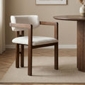 Chaises Toscana - Blanc / Noyer Foncé