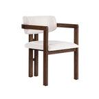 Chaises Toscana - Blanc / Noyer Foncé