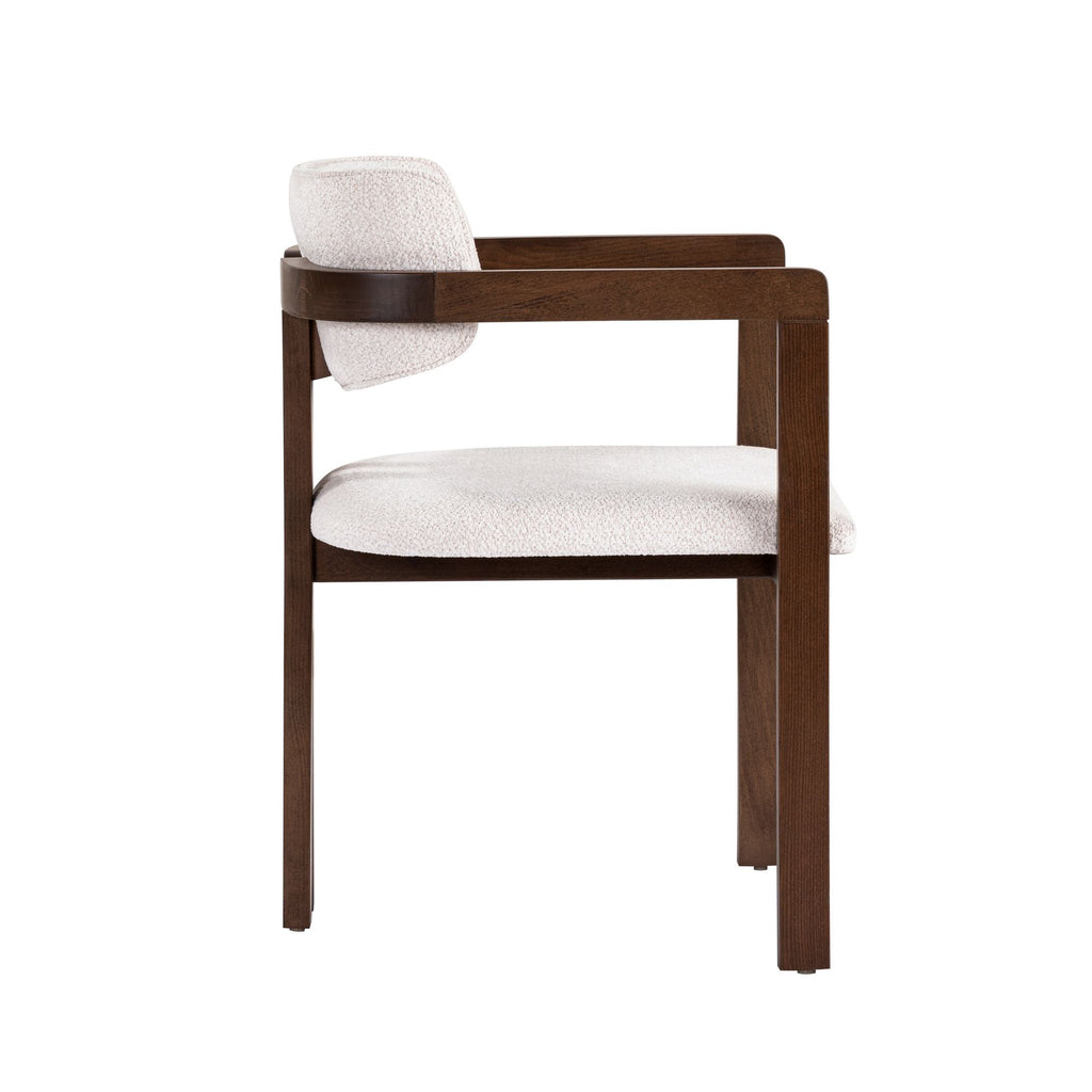 Chaises Toscana - Blanc / Noyer Foncé