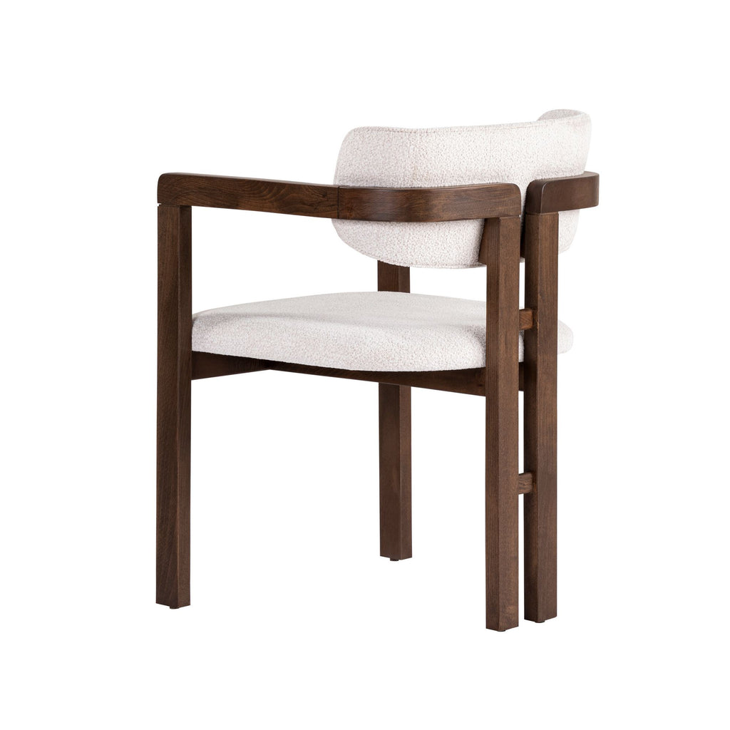 Chaises Toscana - Blanc / Noyer Foncé