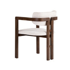 Chaises Toscana - Blanc / Noyer Foncé