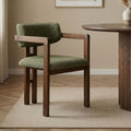 Chaises Toscana - Vert / Noyer Foncé
