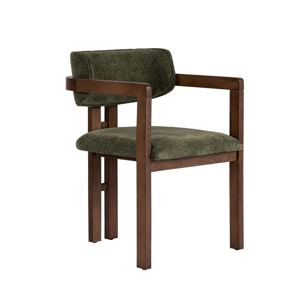 Chaises Toscana - Vert / Noyer Foncé