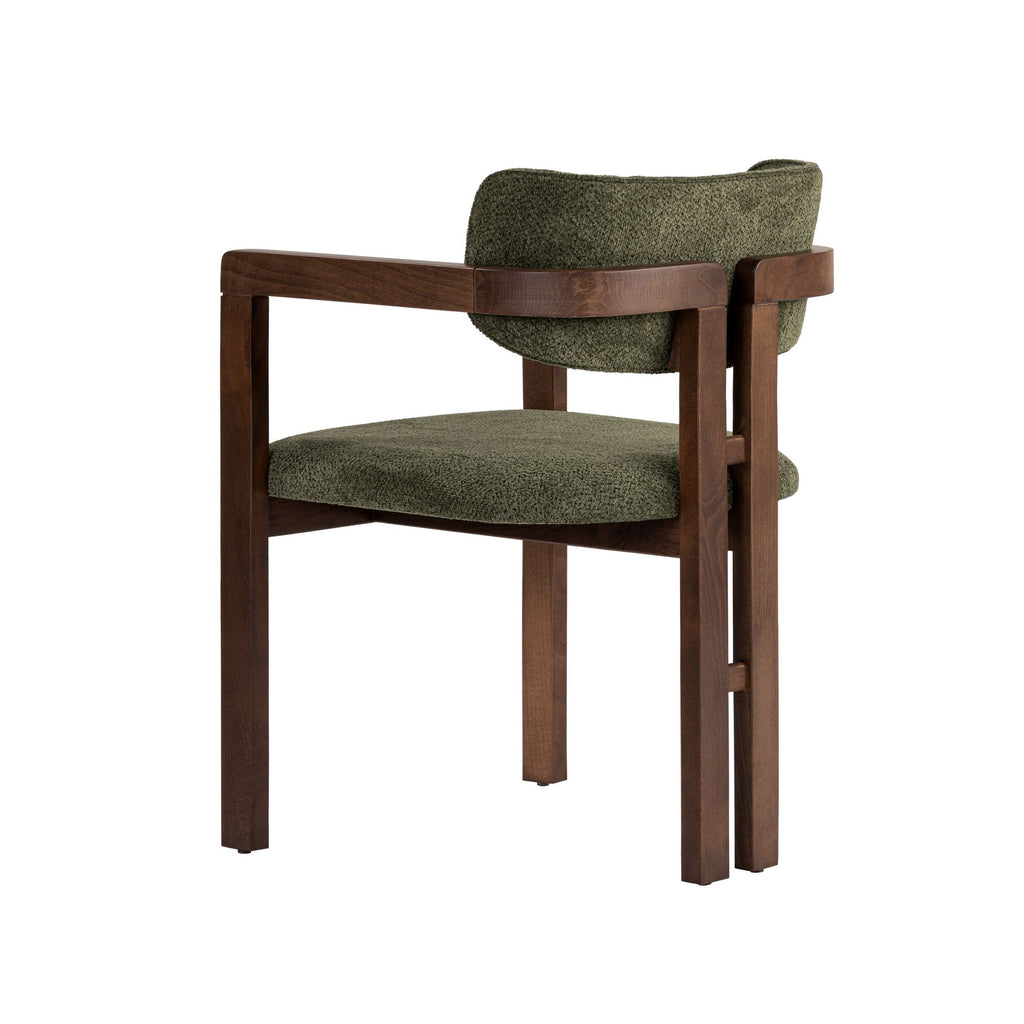 Chaises Toscana - Vert / Noyer Foncé