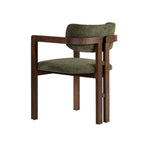 Chaises Toscana - Vert / Noyer Foncé