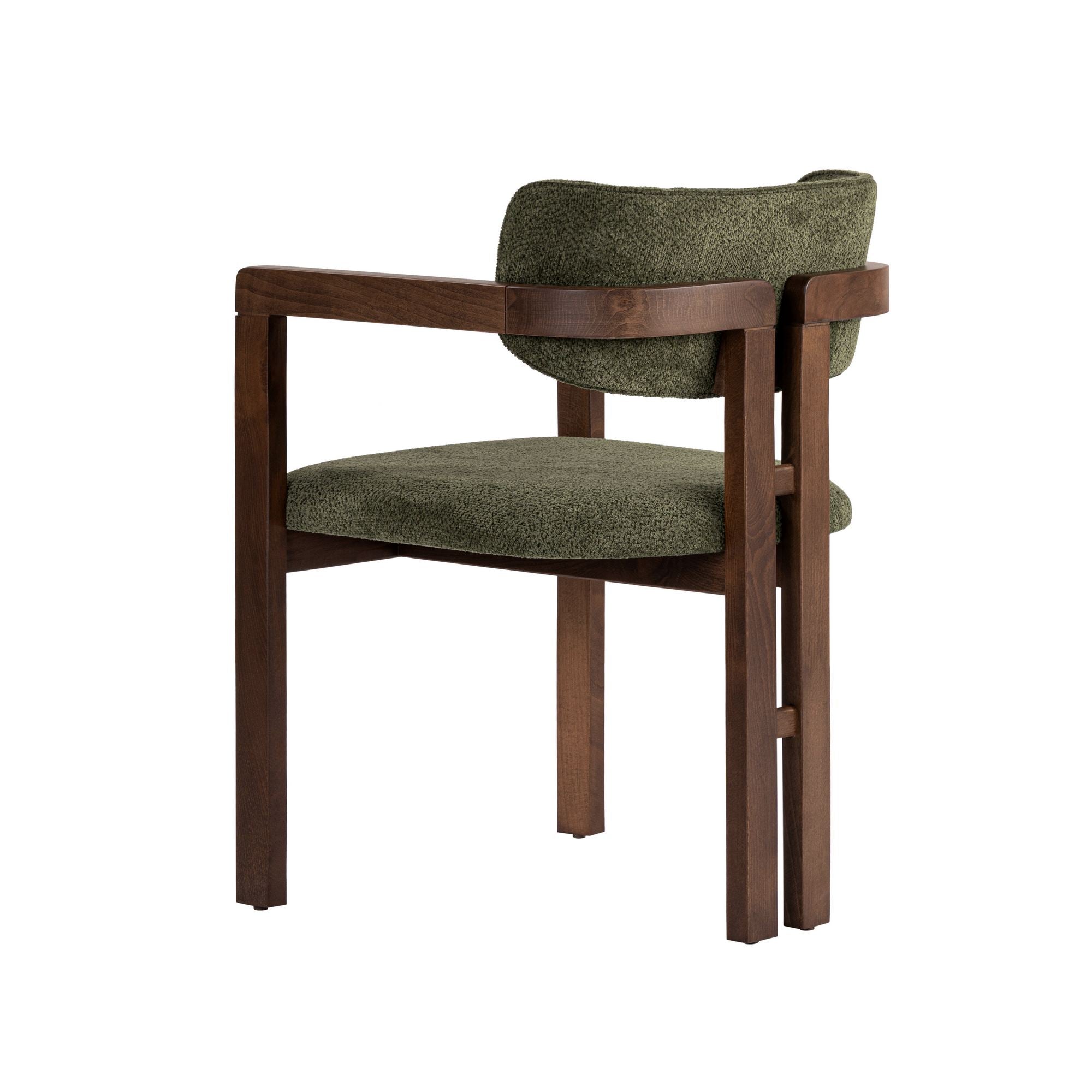 Chaises Toscana - Vert / Noyer Foncé