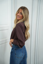 Blouse Bénitier - Noelia Chocolat