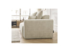 Fixed Straight Ultra-Soft Sofa - Mont-White - Velvet - Right Armrest
