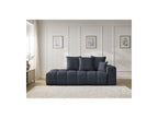 Fixed Straight Ultra-Soft Sofa - Mont-White - Velvet - Right Armrest